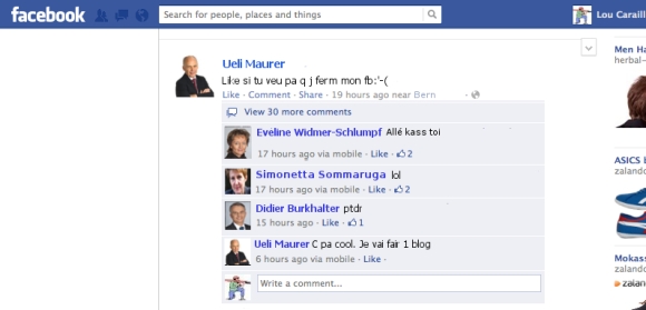 Toute la vérité sur la sortie de Facebook d'Ueli Maurer